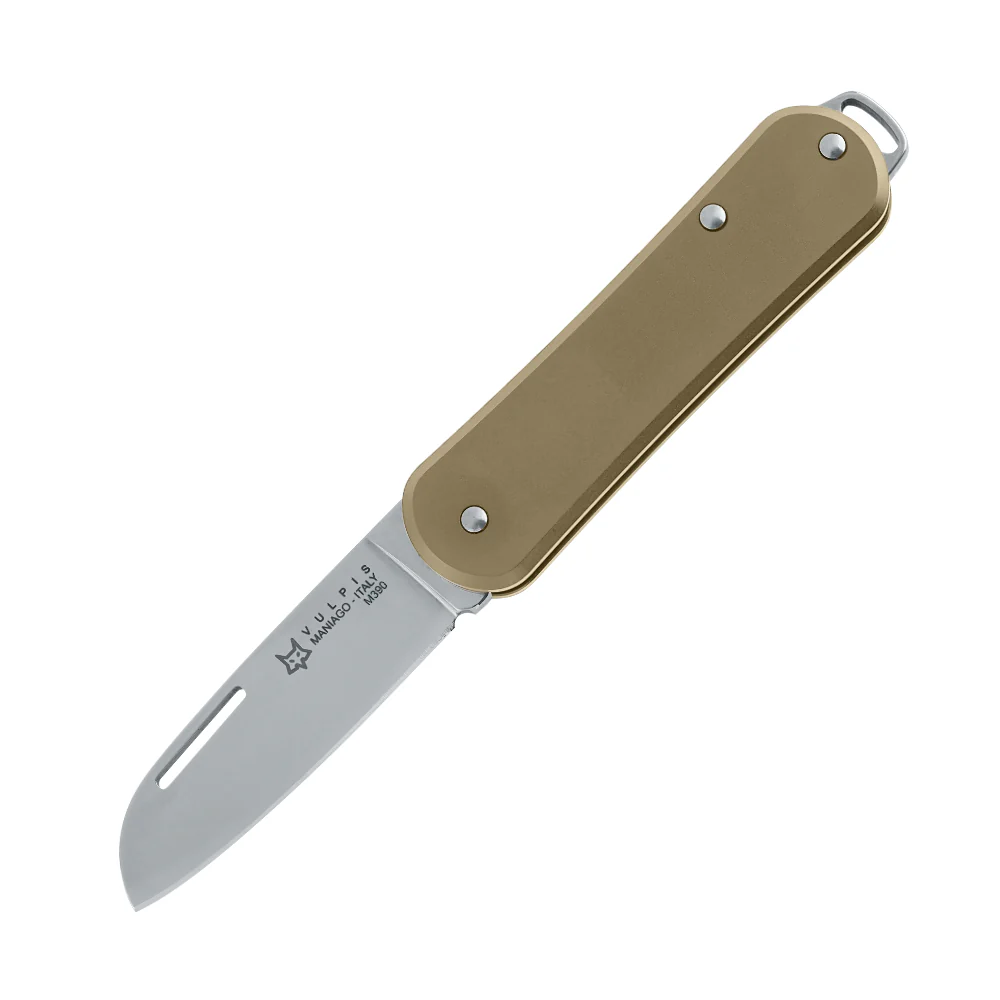 Fox Knives Vulpis 108 Brass Polished Blade Folding Pocket Knife - Image 2