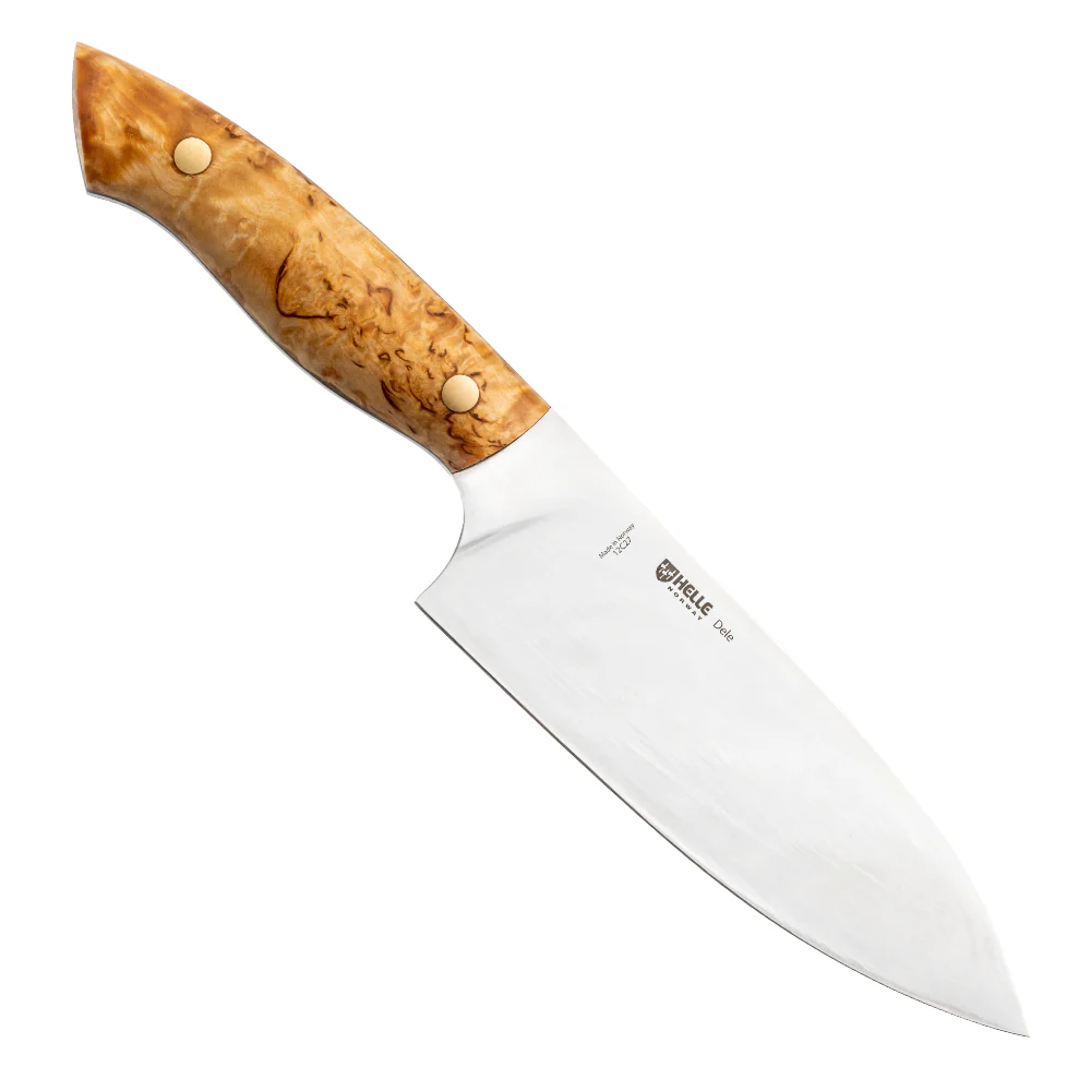 Helle Dele Outdoor Chef's Knife with Leather Blade Cover