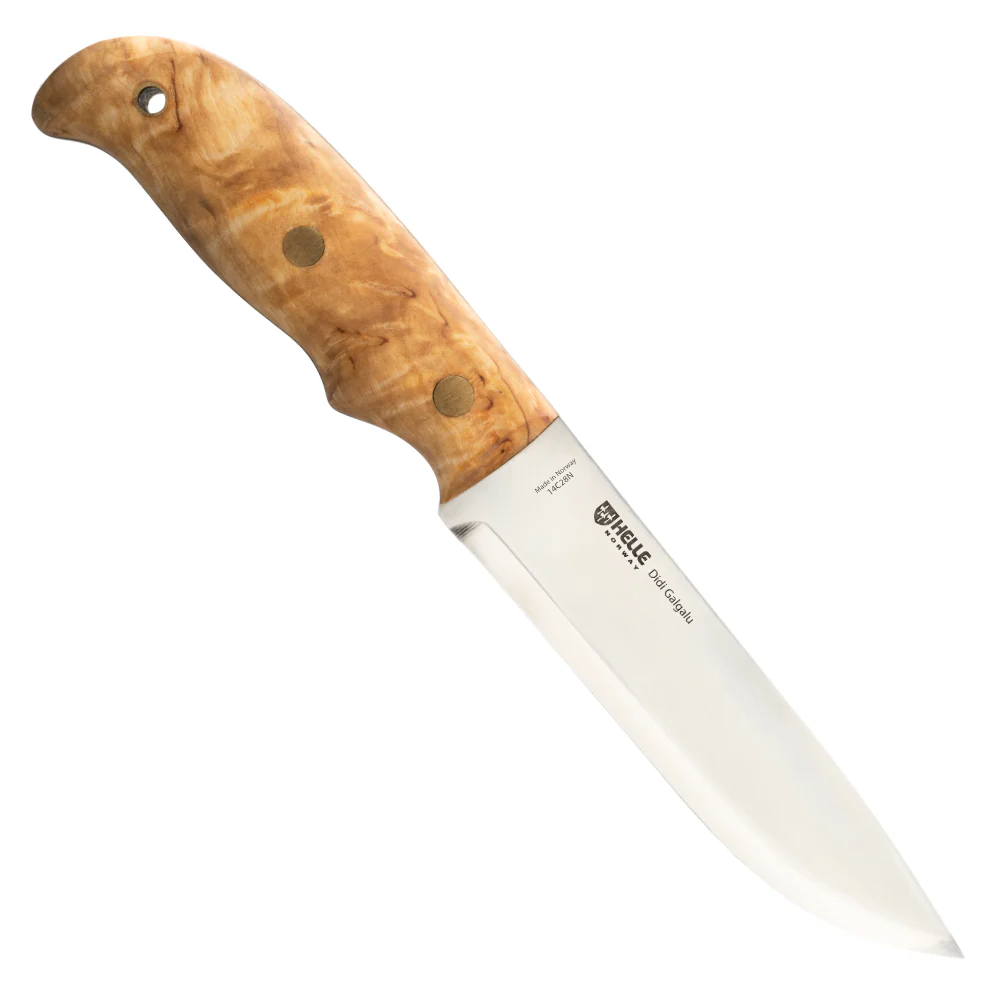 Helle Didi Galgalu Large Outdoor Knife with Leather Sheath