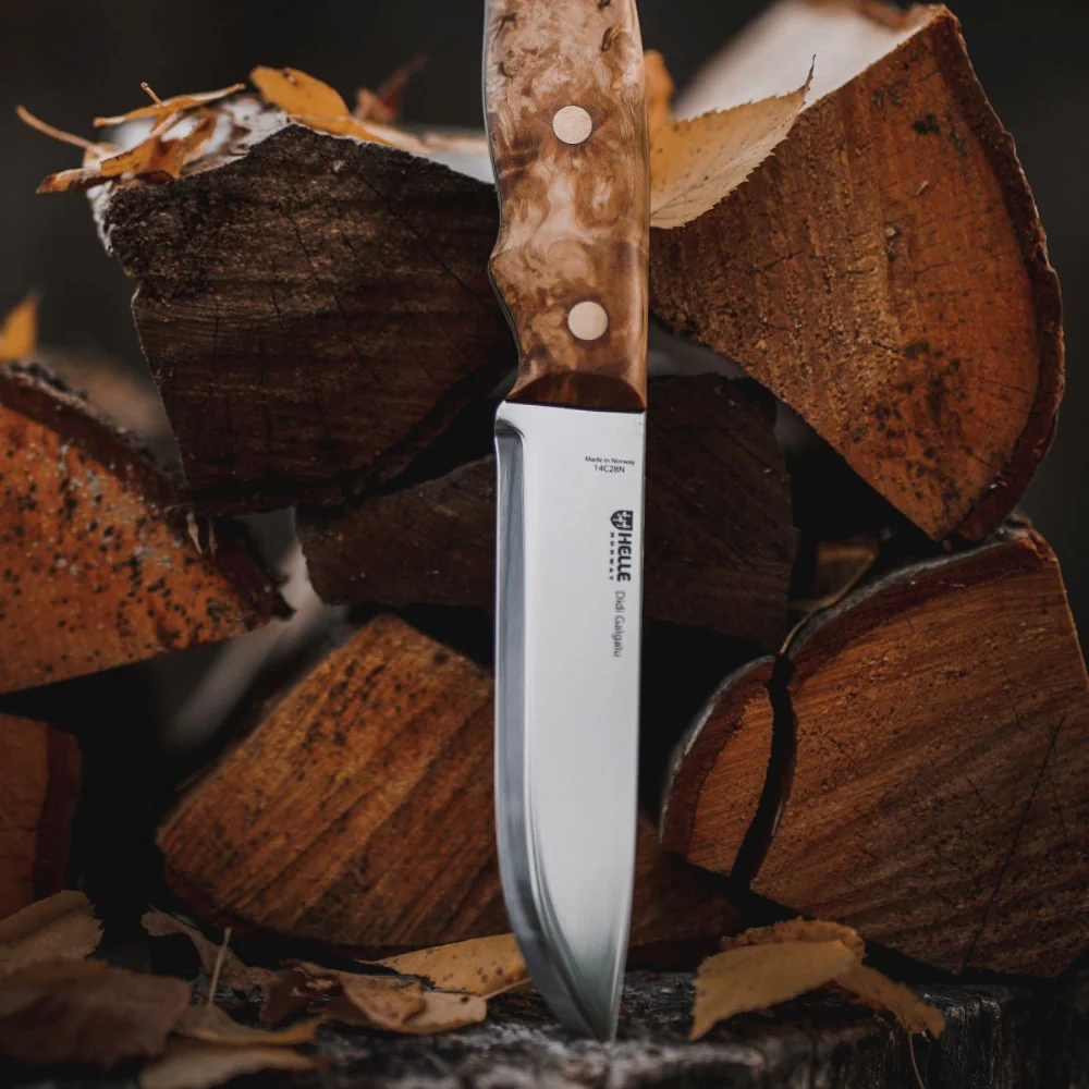 Helle Didi Galgalu Large Outdoor Knife with Leather Sheath - Image 3