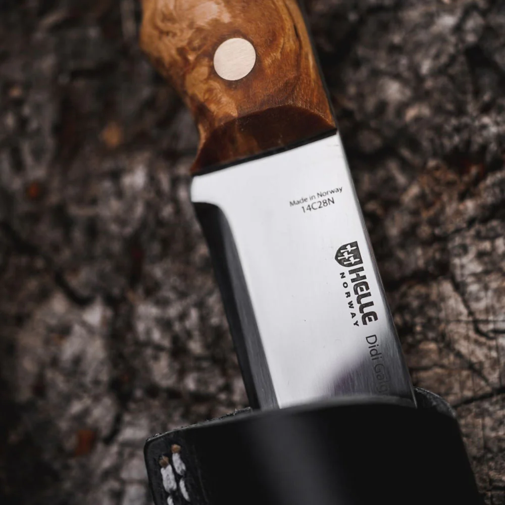 Helle Didi Galgalu Large Outdoor Knife with Leather Sheath - Image 4