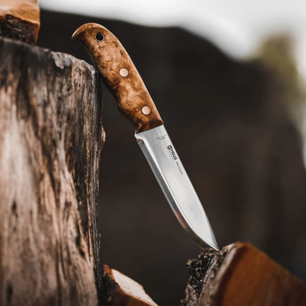 Helle Didi Galgalu Large Outdoor Knife with Leather Sheath - Image 5