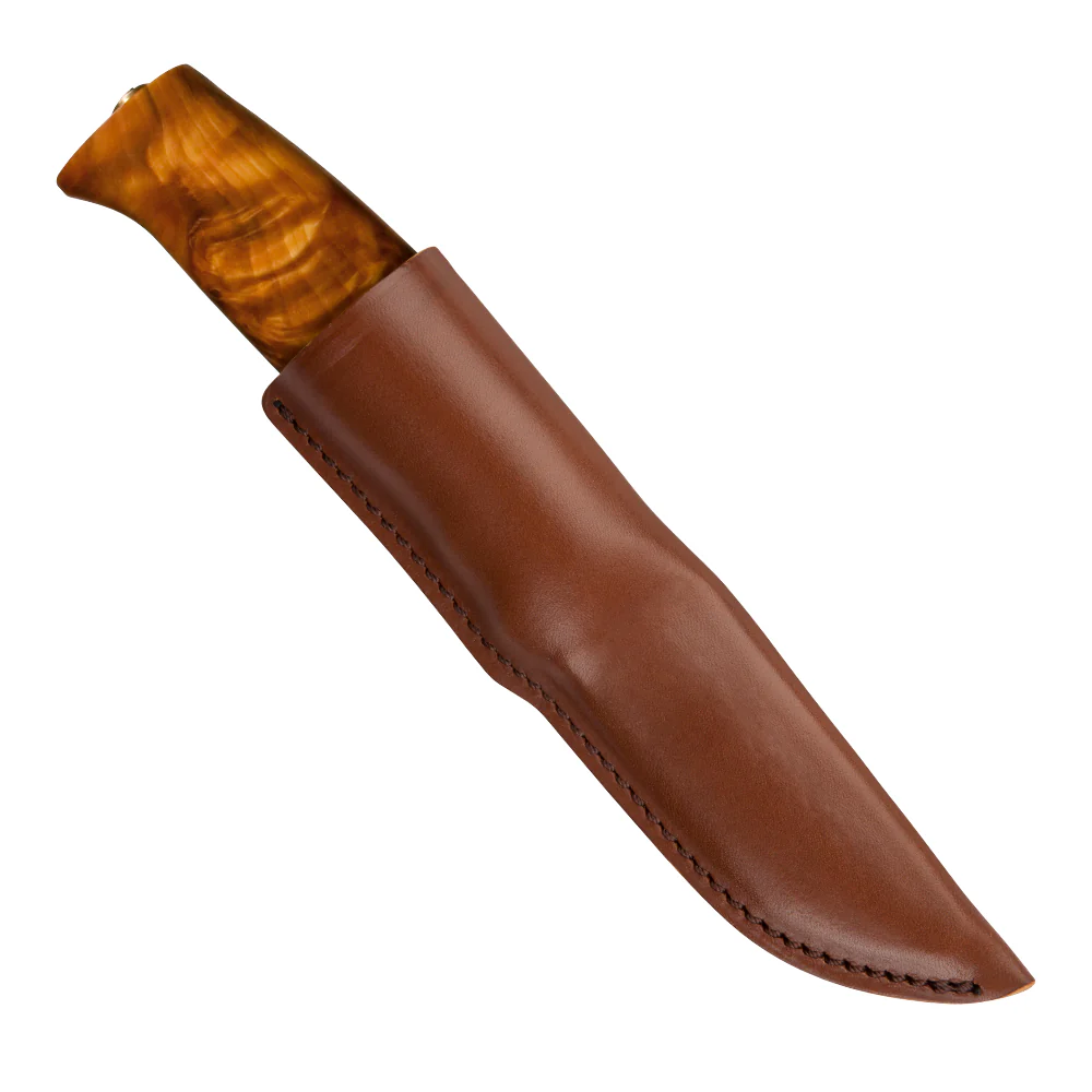 Helle Fjellkniven Outdoor Knife with Leather Sheath - Image 2