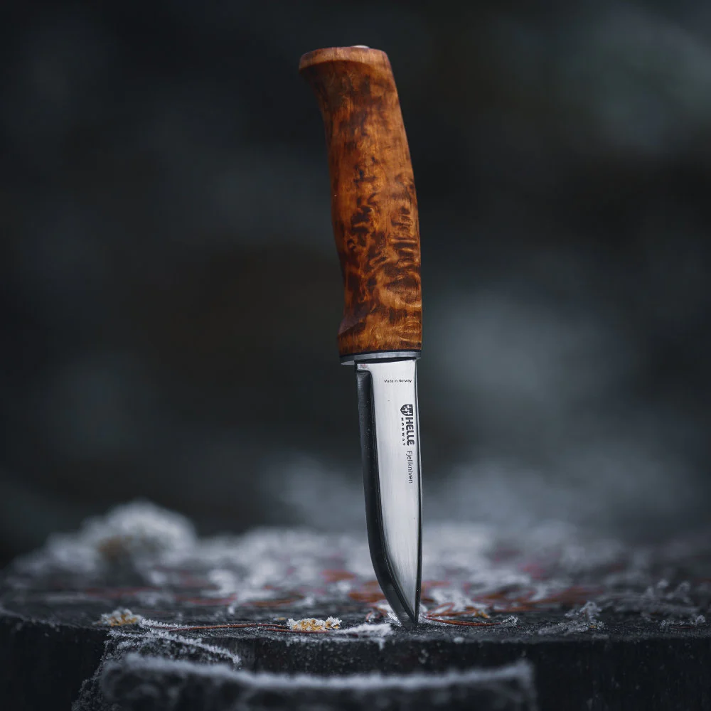 Helle Fjellkniven Outdoor Knife with Leather Sheath - Image 4