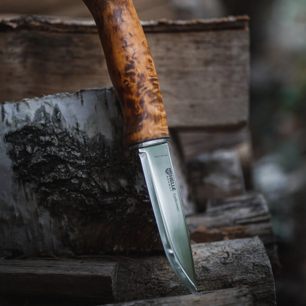 Helle Fjellkniven Outdoor Knife with Leather Sheath - Image 5