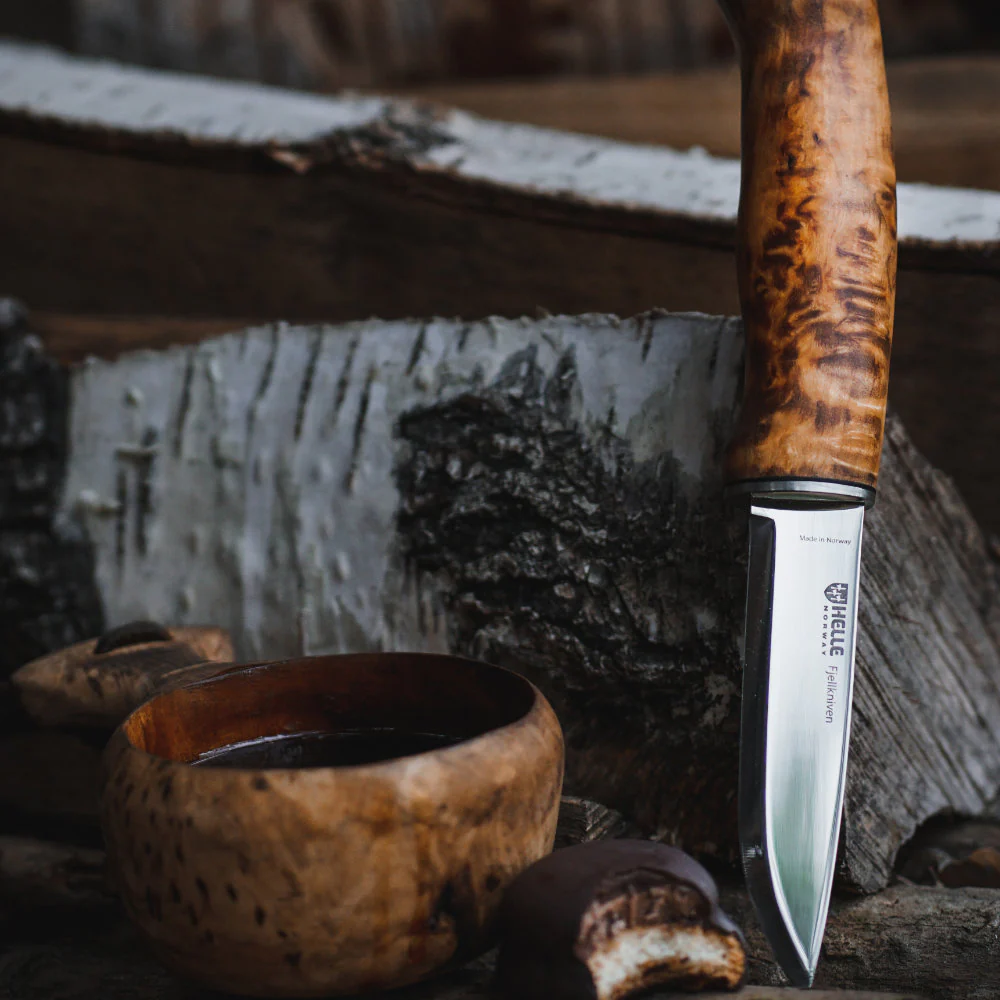 Helle Fjellkniven Outdoor Knife with Leather Sheath - Image 6