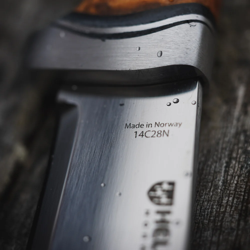 Helle GT 14C28N Outdoor Knife with Leather Sheath - Image 3