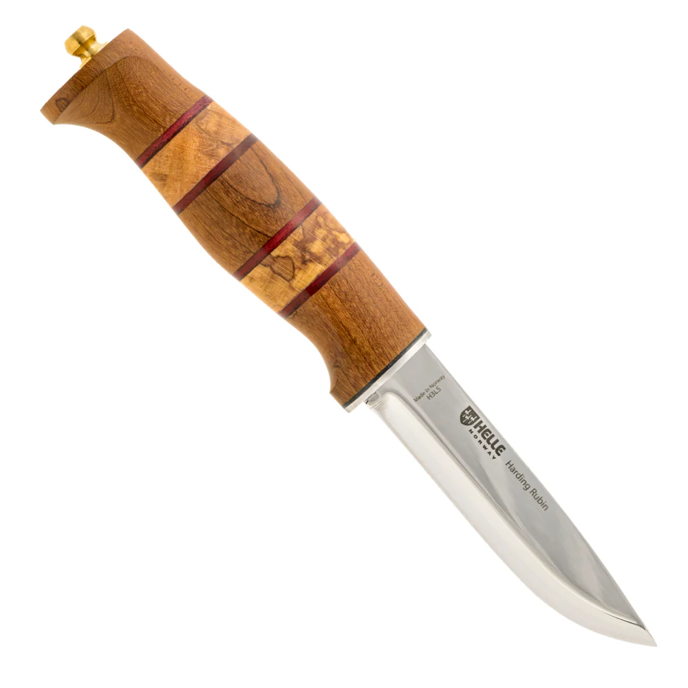 Helle Harding Rubin 2026 Limited Edition Outdoor Knife with Leather Sheath - Image 3
