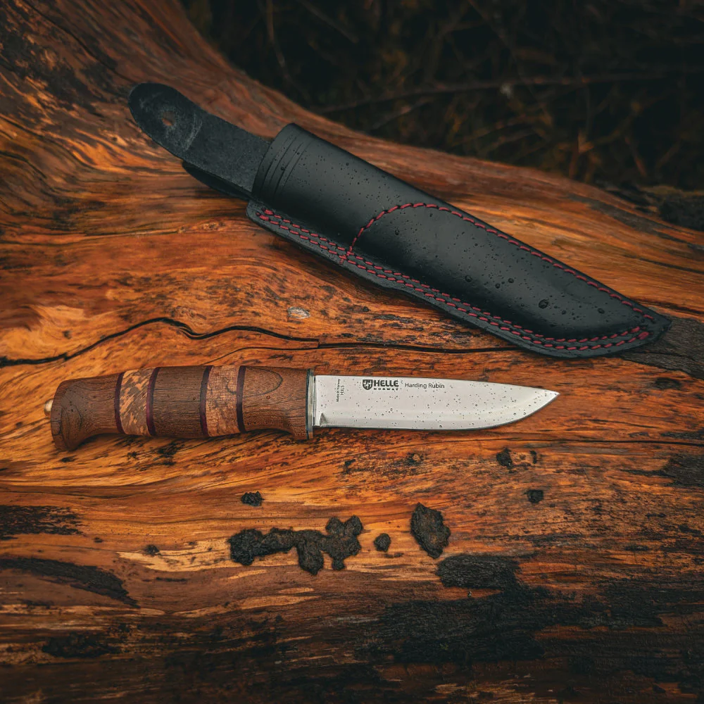 Helle Harding Rubin 2026 Limited Edition Outdoor Knife with Leather Sheath - Image 4