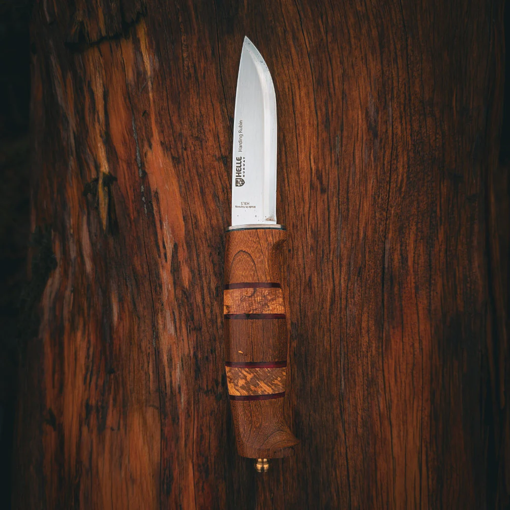 Helle Harding Rubin 2026 Limited Edition Outdoor Knife with Leather Sheath - Image 6