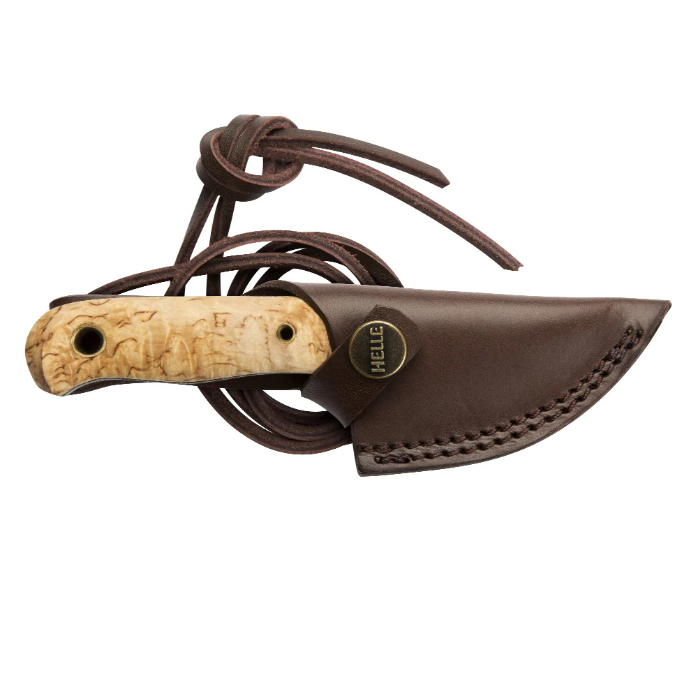 Helle Mandra H3LS Outdoor Knife with Leather Sheath - Image 3