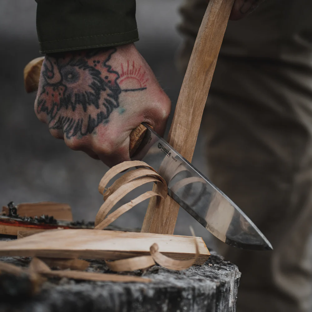 Helle Nord Large Outdoor Knife with Leather Sheath - Image 3