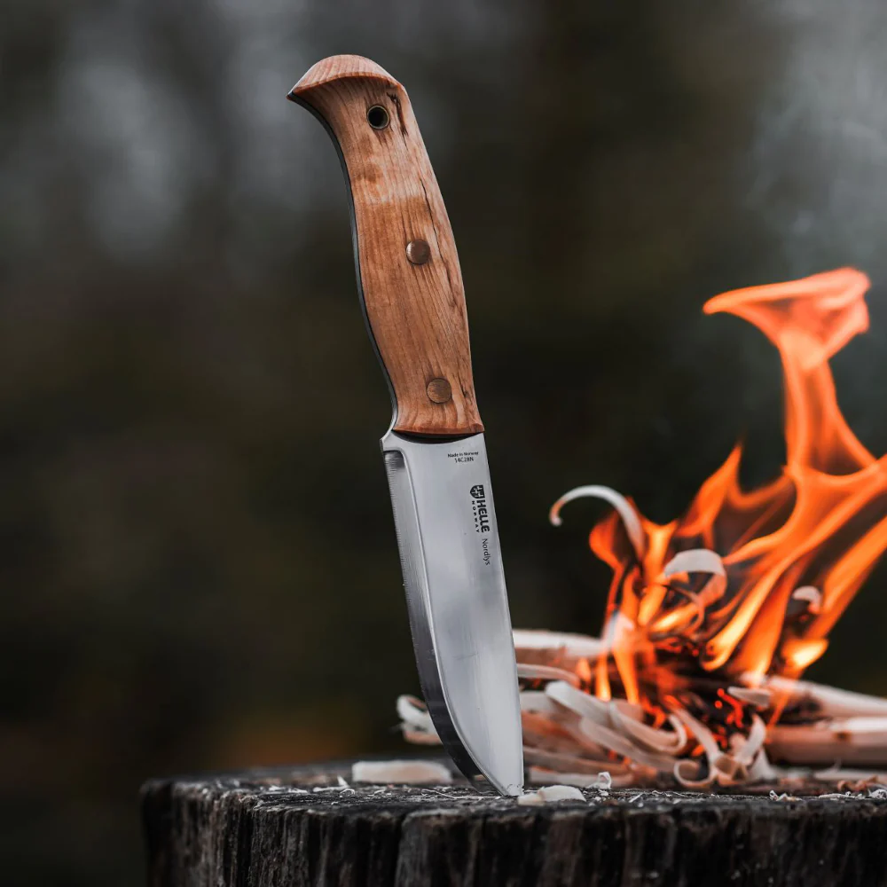 Helle Nordlys Outdoor Knife with Leather Sheath - Image 4