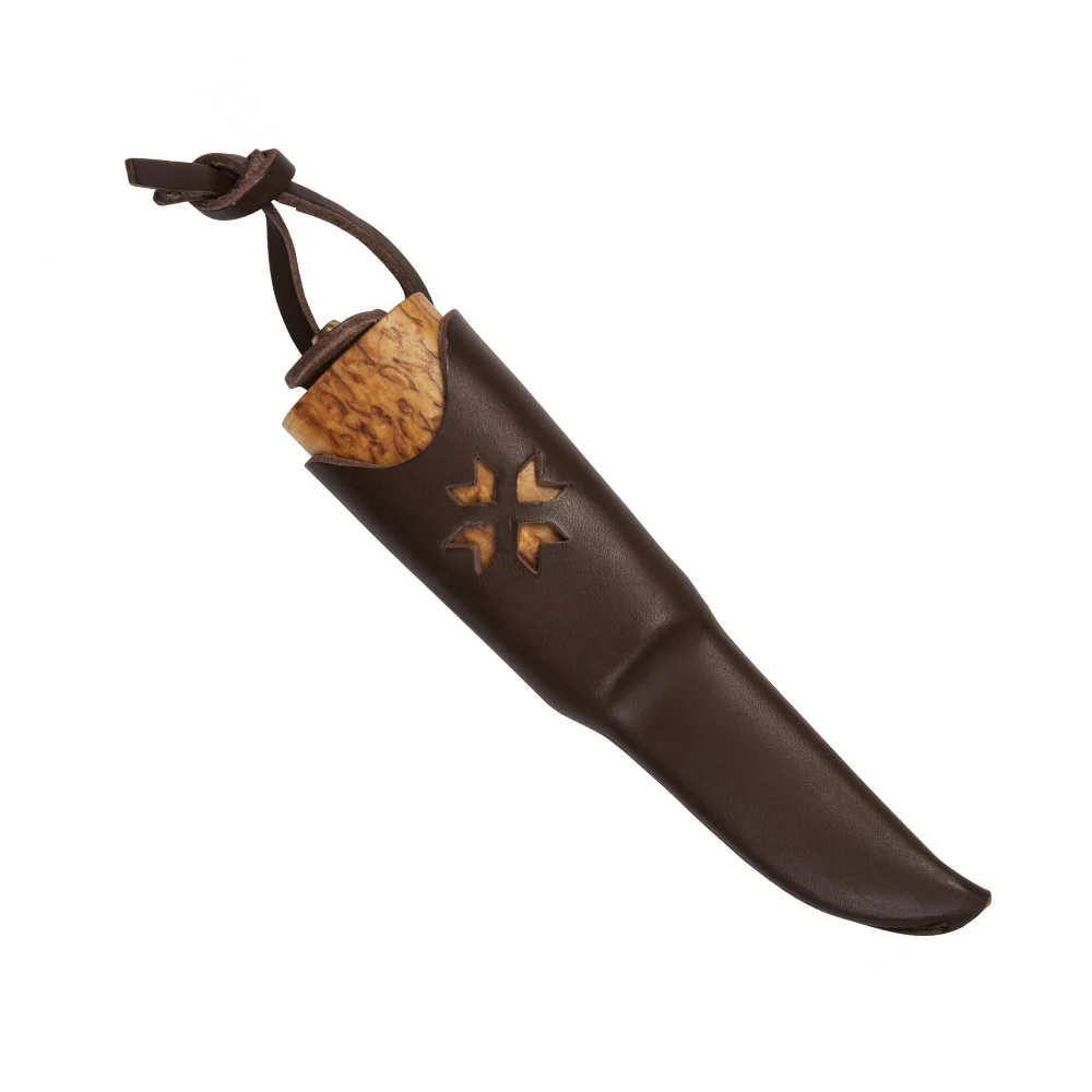 Helle Nying Outdoor Knife with Leather Sheath - Image 2
