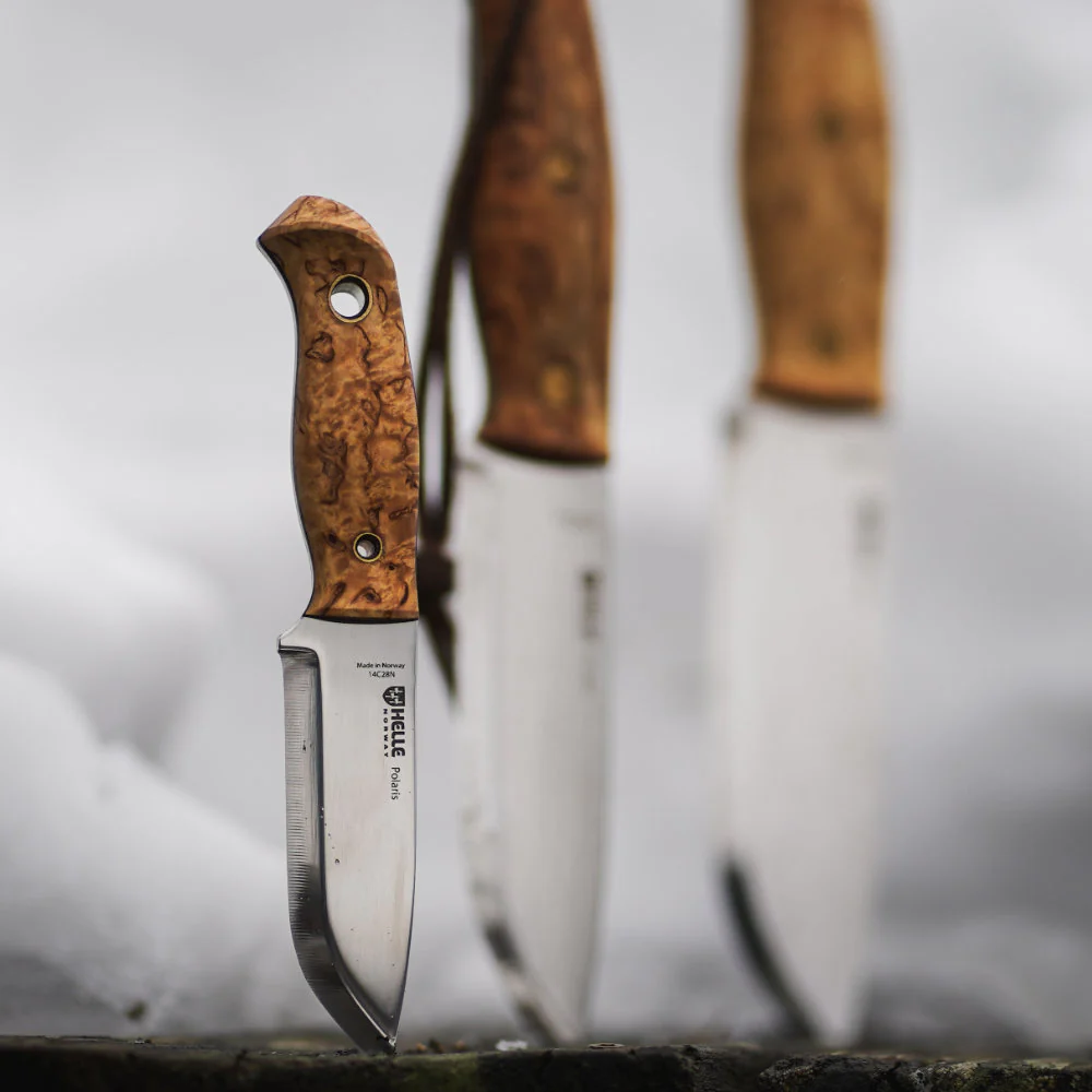 Helle Polaris Compact Outdoor Knife with Leather Sheath - Image 3