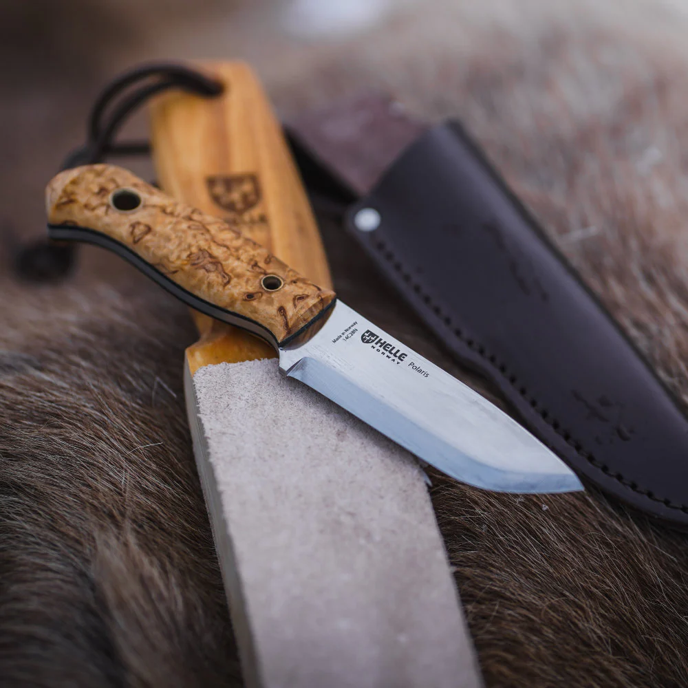 Helle Polaris Compact Outdoor Knife with Leather Sheath - Image 5