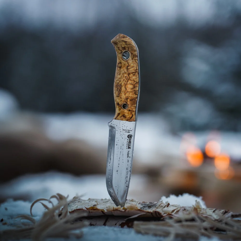 Helle Polaris Compact Outdoor Knife with Leather Sheath - Image 6