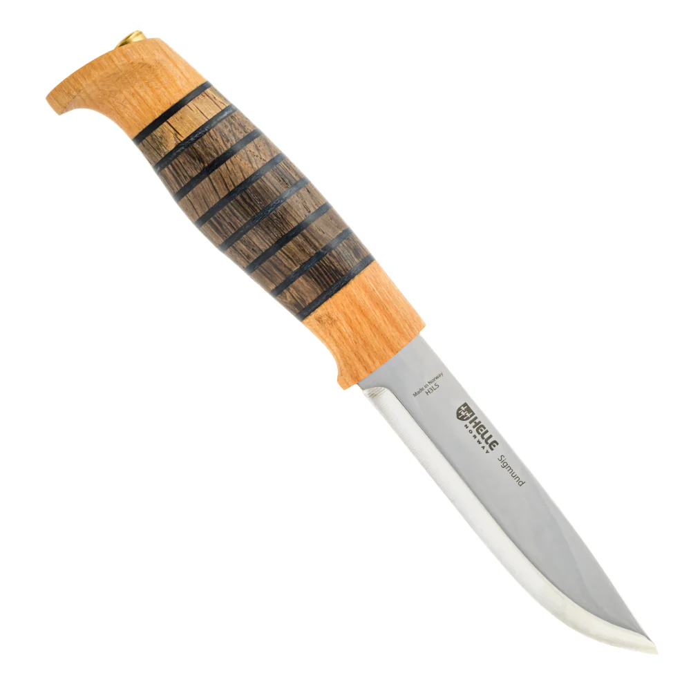 Helle Sigmund Outdoor Knife with Leather Sheath