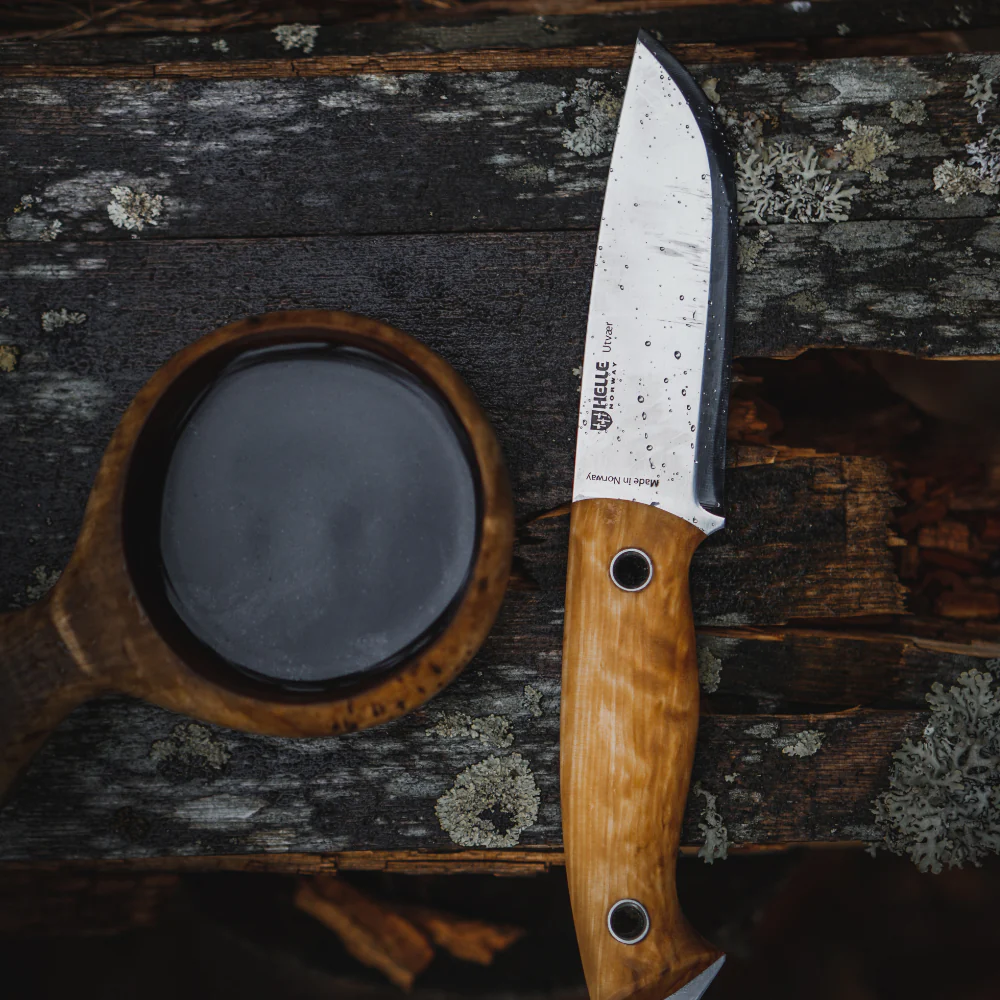Helle Utvaer Outdoor Knife with Leather Sheath - Image 3