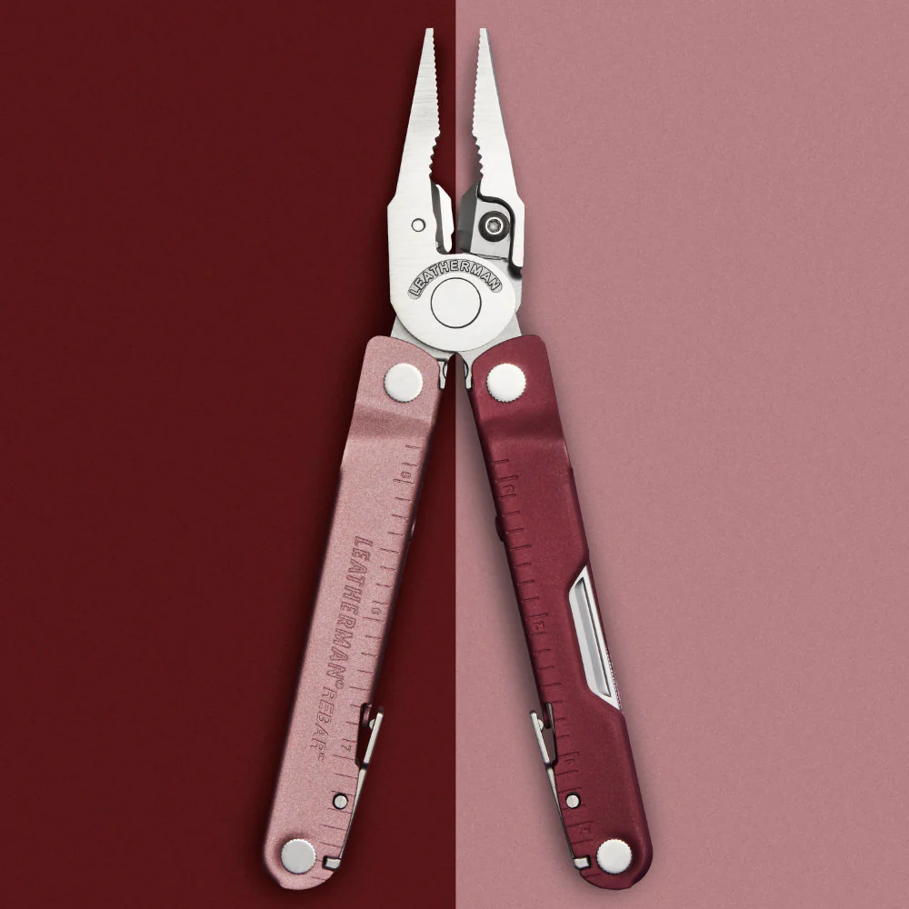 Leatherman Rebar Heathered Cranberry Pliers Multi-tool - Image 7
