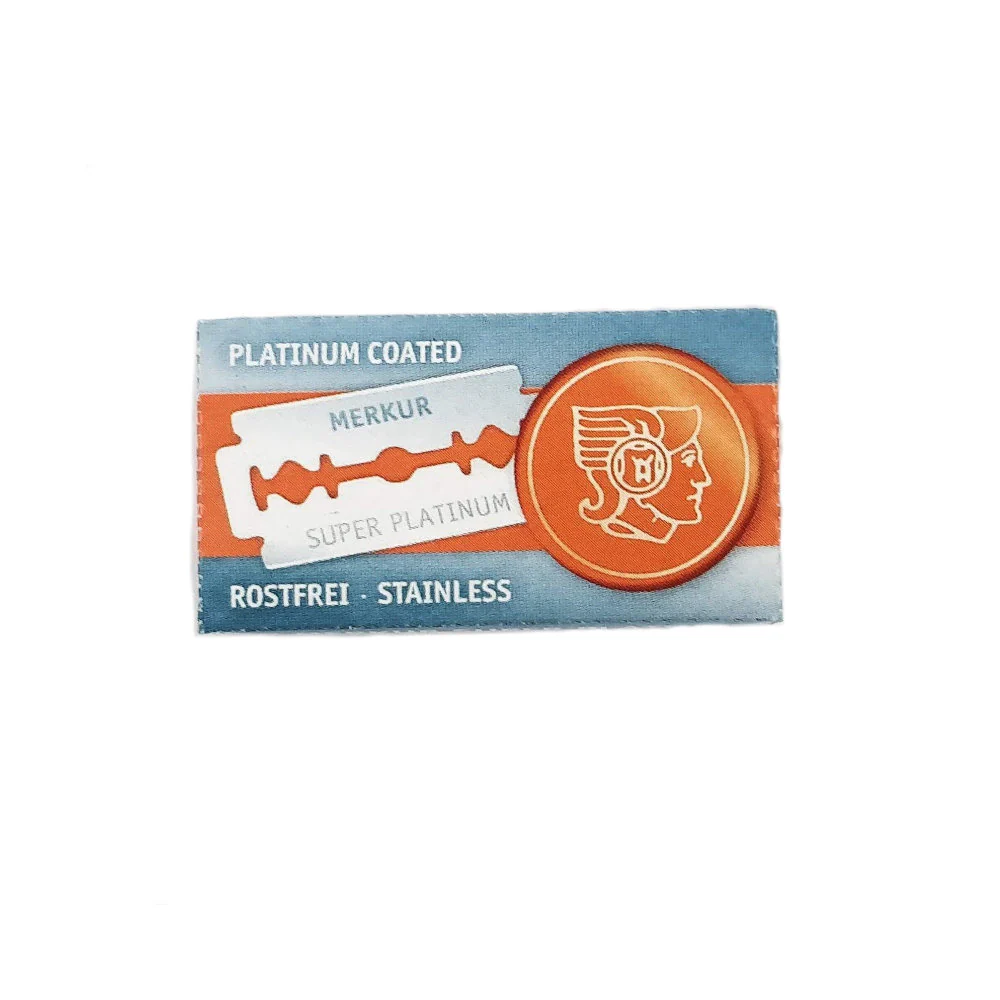 Merkur Super Platinum Double-Edge Safety Blades - 10 Blades/Pack