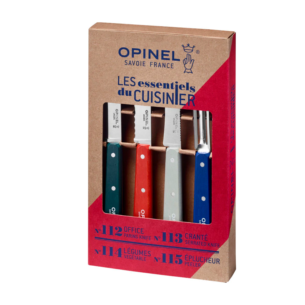 Opinel Essential Small Kitchen Knife 4-Piece Set - Image 2