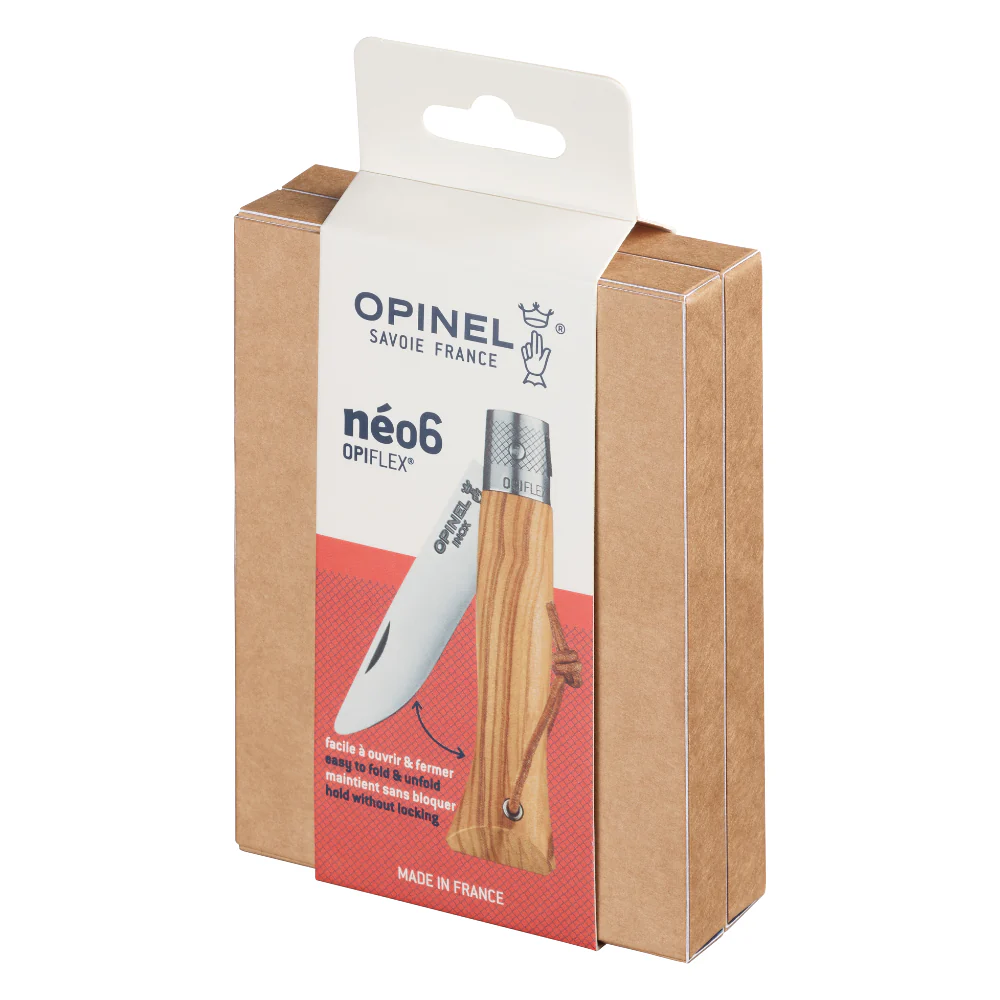 Opinel neo6 Everyday Carry Folding Knife with Olive Wood Handle - Image 9