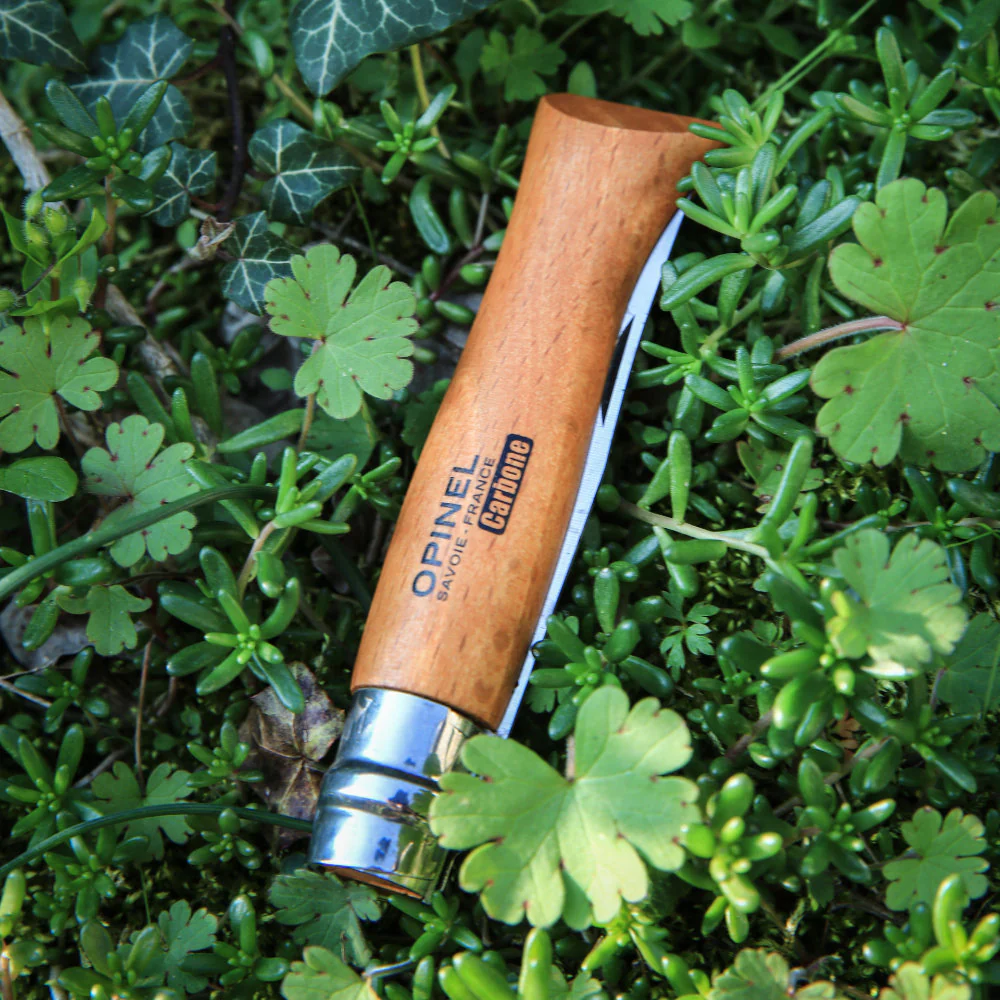 Opinel No.06 Traditional Carbon Steel Folding Knife with Beech Handle - Image 2