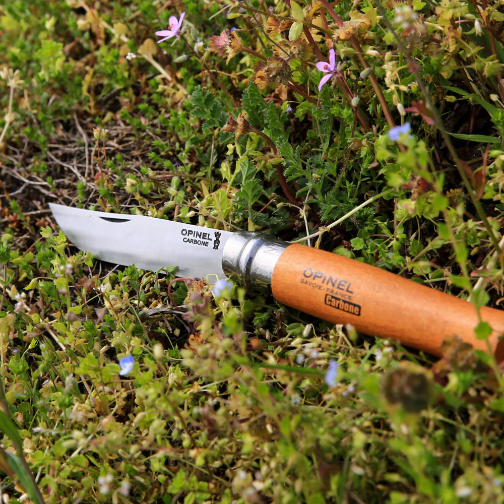 Opinel No.06 Traditional Carbon Steel Folding Knife with Beech Handle - Image 3
