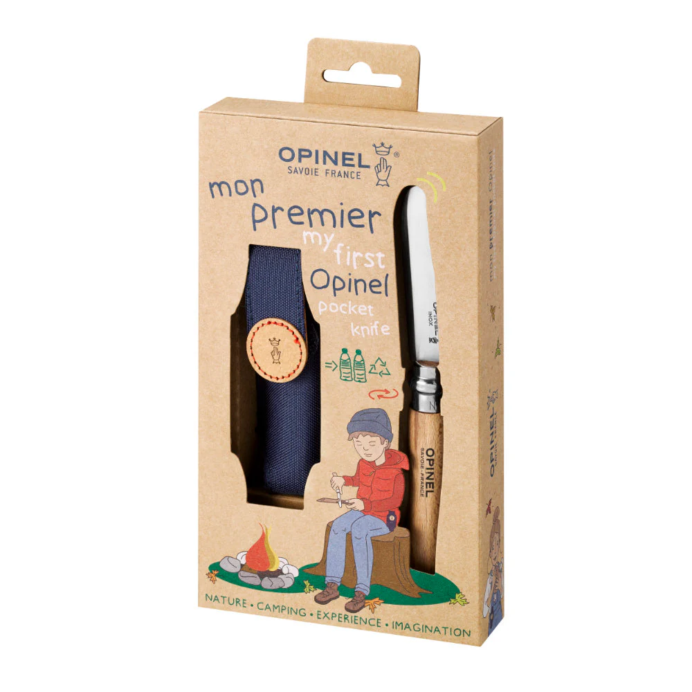 Opinel No.07 My First Opinel Folding Knife and Sheath Set - Image 2