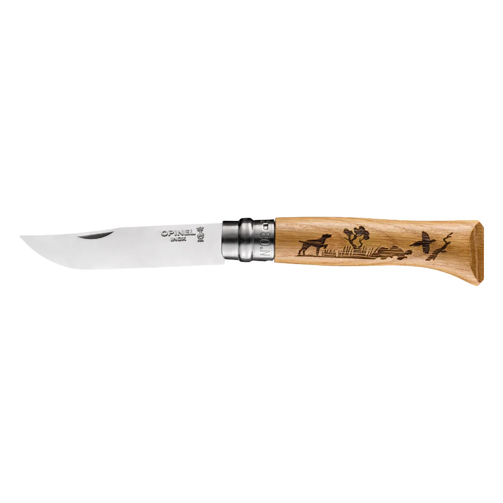Opinel No.08 Animalia Oak Folding Knife - Image 4