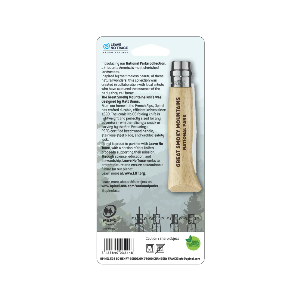 Opinel No.08 Great Smoky Mountains National Park Folding Knife - Image 5