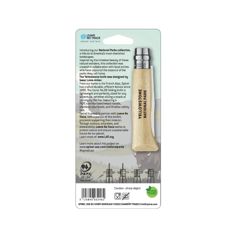 Opinel No.08 Yellowstone National Park Folding Knife - Image 2