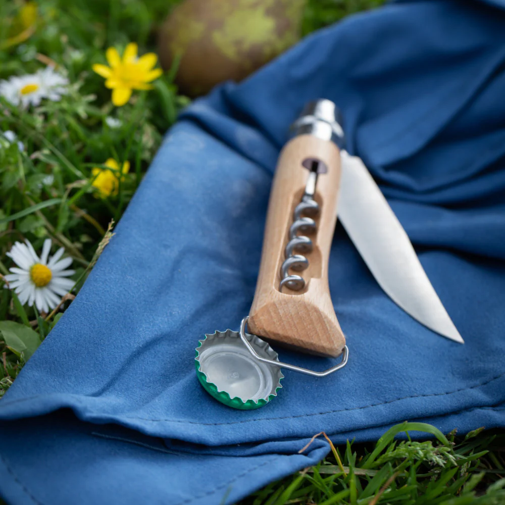 Opinel No.10 Corkscrew Stainless Steel Folding Knife with Bottle Opener - Image 11