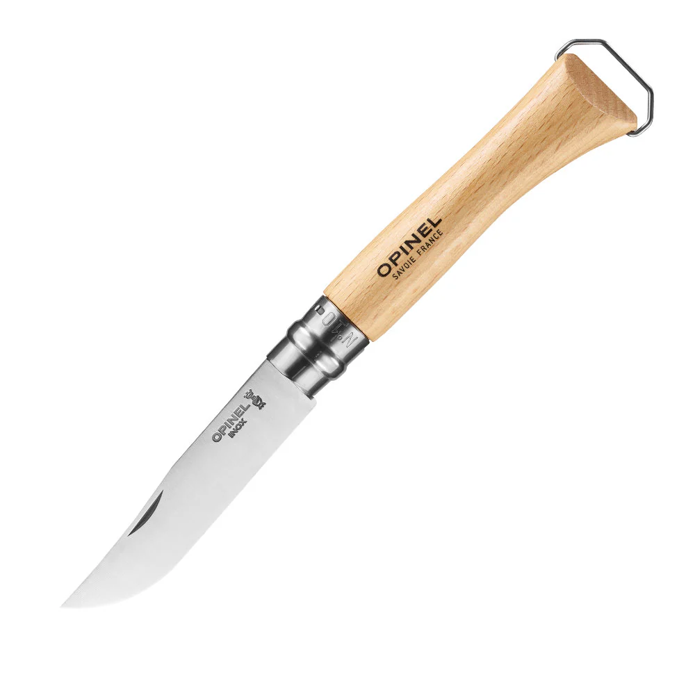 Opinel No.10 Corkscrew Stainless Steel Folding Knife with Bottle Opener - Image 5