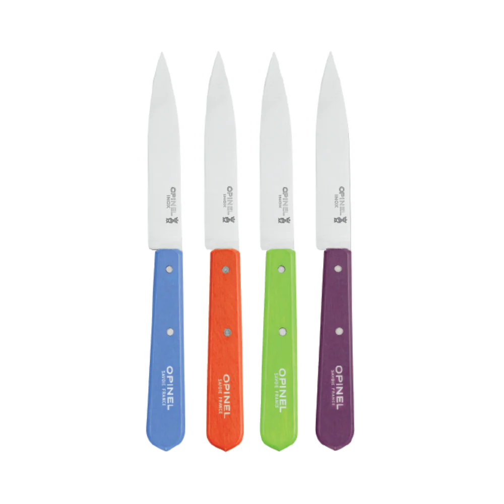 Opinel No.112 4-Piece Pop Paring Knife Set