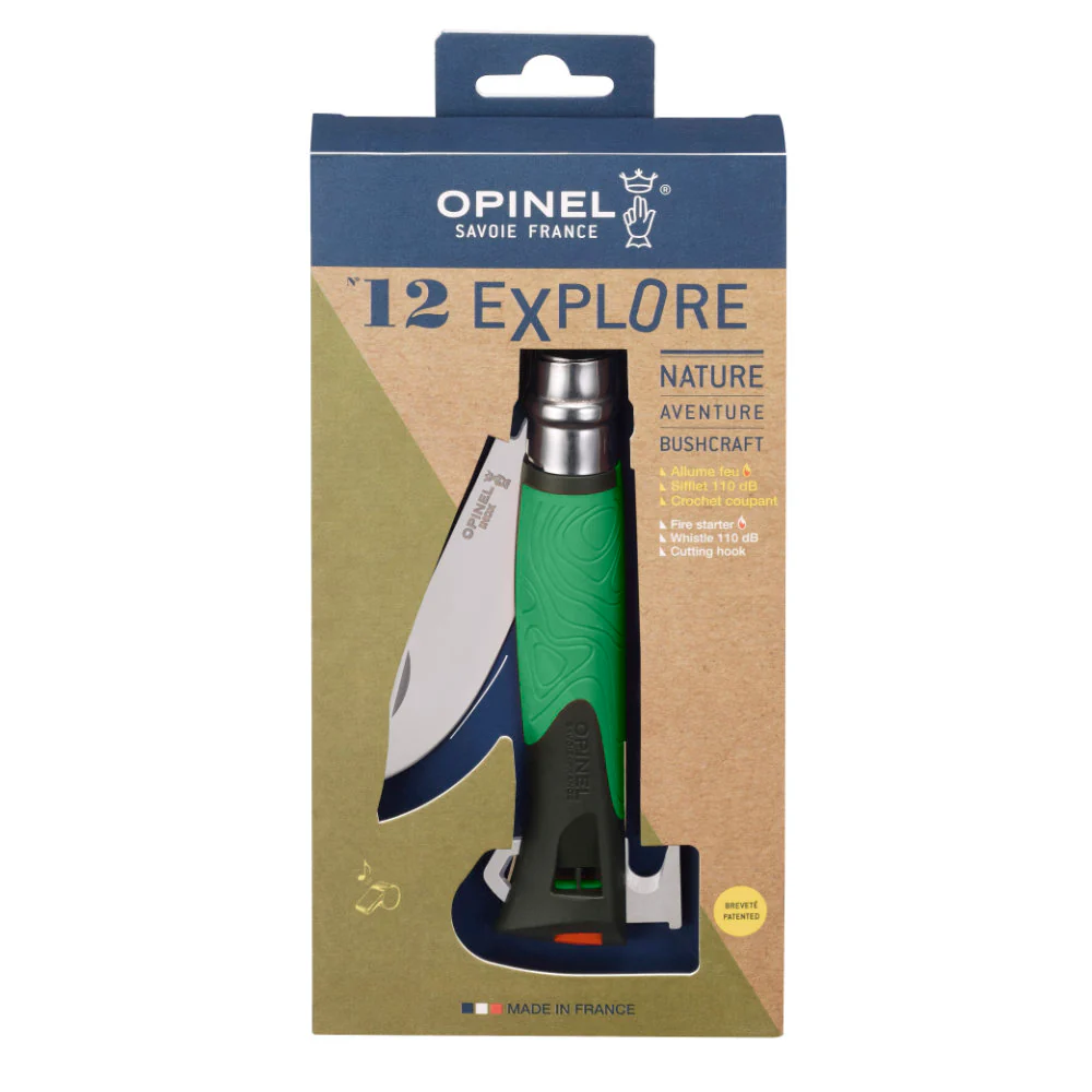 Opinel No.12 Explore Folding Knife with Tick Remover - Image 4