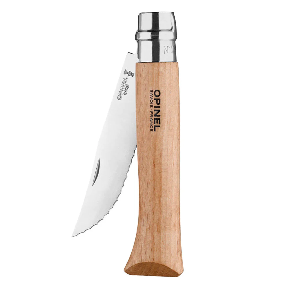 Opinel No.12 Serrated Camp Cooking Stainless Steel Folding Knife - Image 2