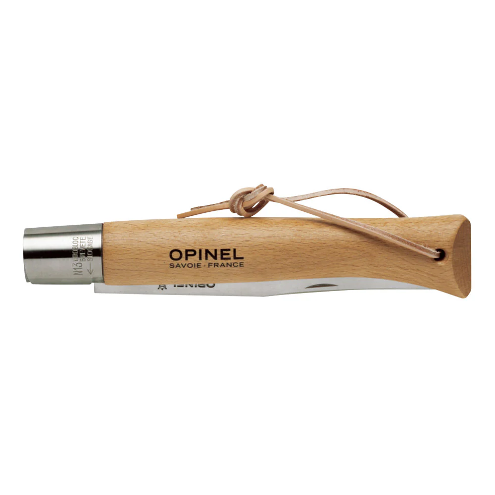 Opinel No.13 Giant Traditional Stainless Steel Folding Knife with Beech Handle - Image 2