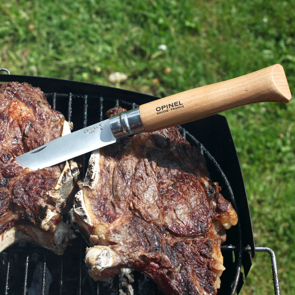 Opinel No.13 Giant Traditional Stainless Steel Folding Knife with Beech Handle - Image 4