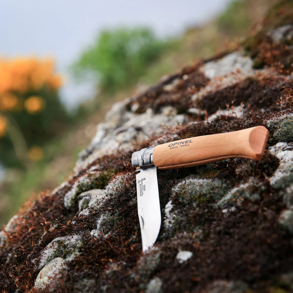 Opinel No.06 Traditional Stainless Steel Folding Knife with Beech Handle - Image 2