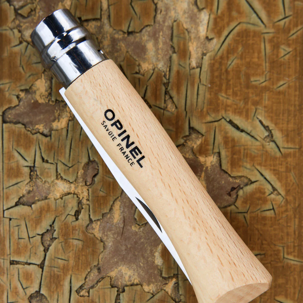 Opinel No.06 Traditional Stainless Steel Folding Knife with Beech Handle - Image 3