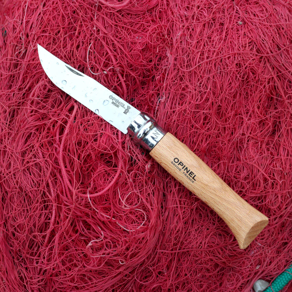 Opinel No.06 Traditional Stainless Steel Folding Knife with Beech Handle - Image 4