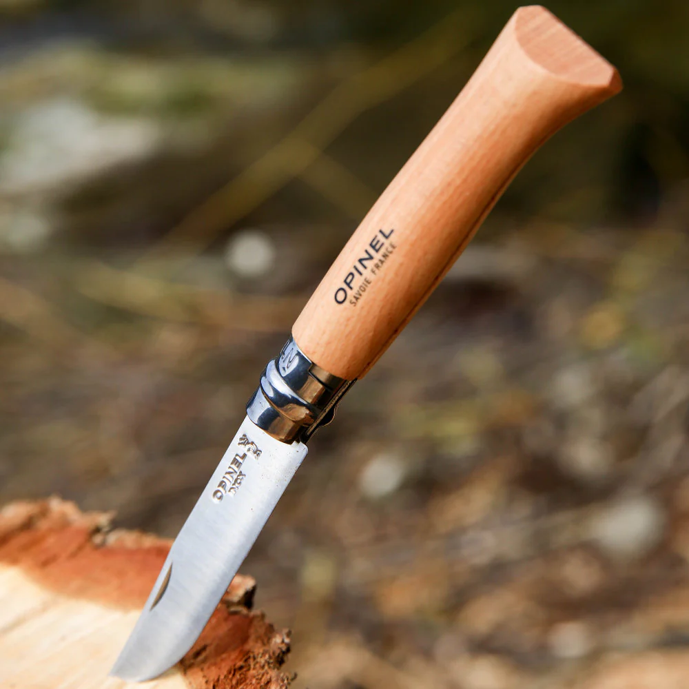 Opinel No.06 Traditional Stainless Steel Folding Knife with Beech Handle - Image 5