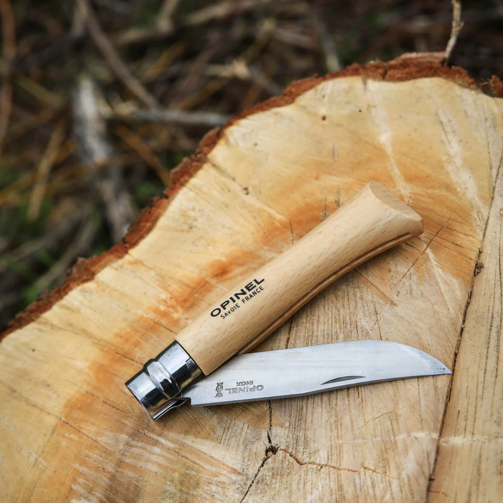 Opinel No.06 Traditional Stainless Steel Folding Knife with Beech Handle - Image 6