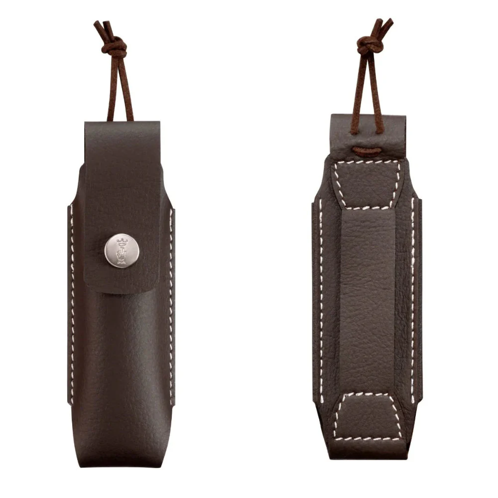 Opinel No.08 Olive Wood and Stainless Steel Folding Knife and Sheath Set - Image 3