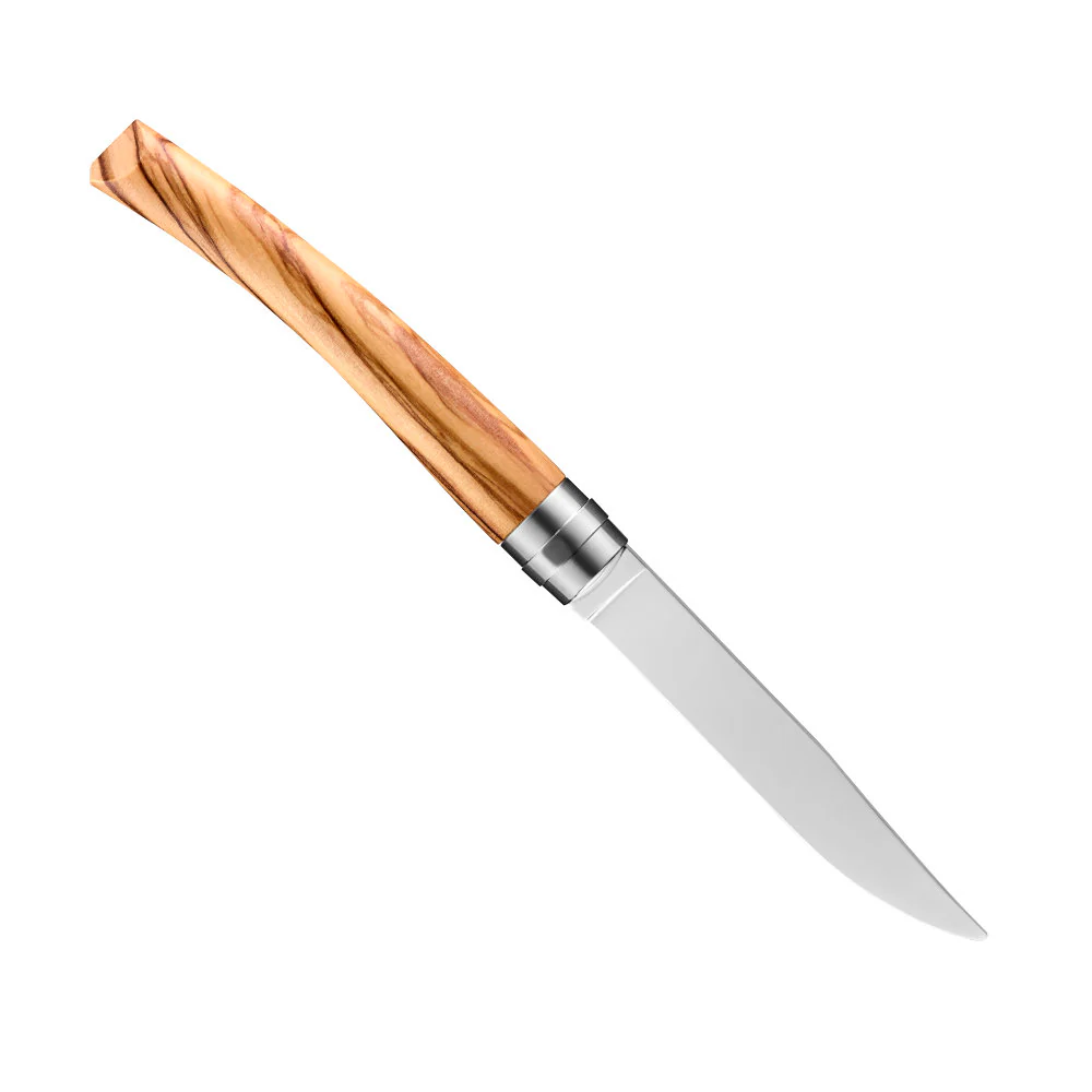 Opinel Table Chic Olive Wood Steak Knife 4-Piece Set - Image 3