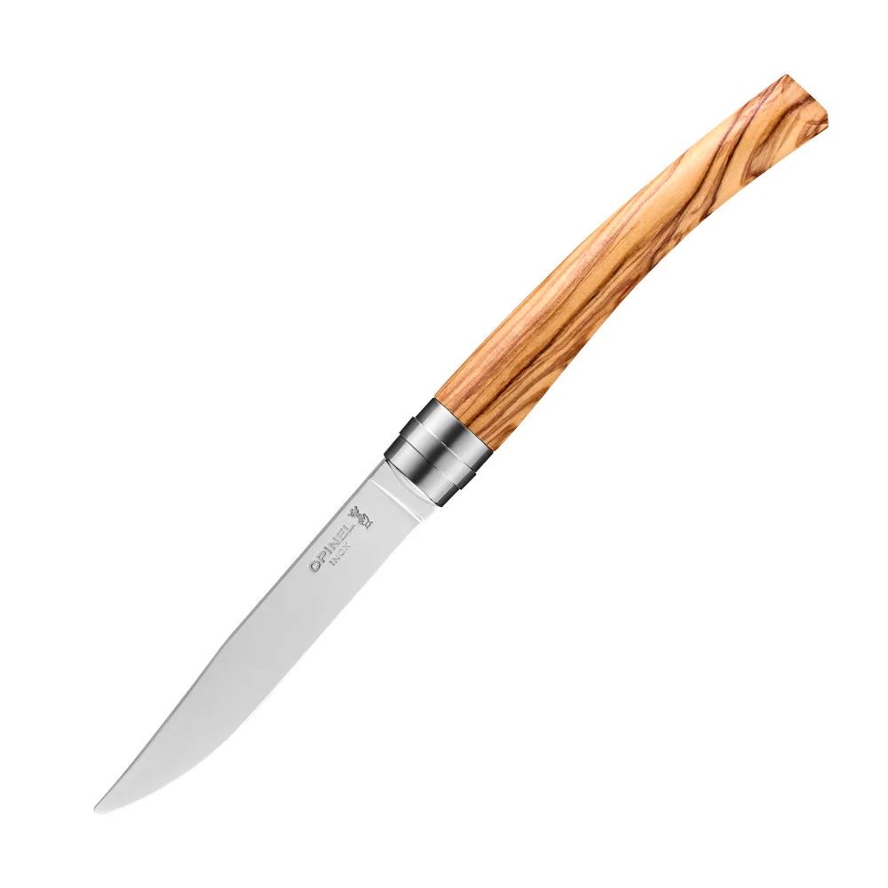 Opinel Table Chic Olive Wood Steak Knife 4-Piece Set - Image 4