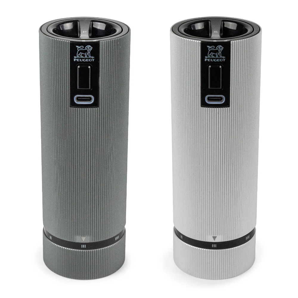 Peugeot Line Duo 6" Electric Salt and Pepper Mill Set