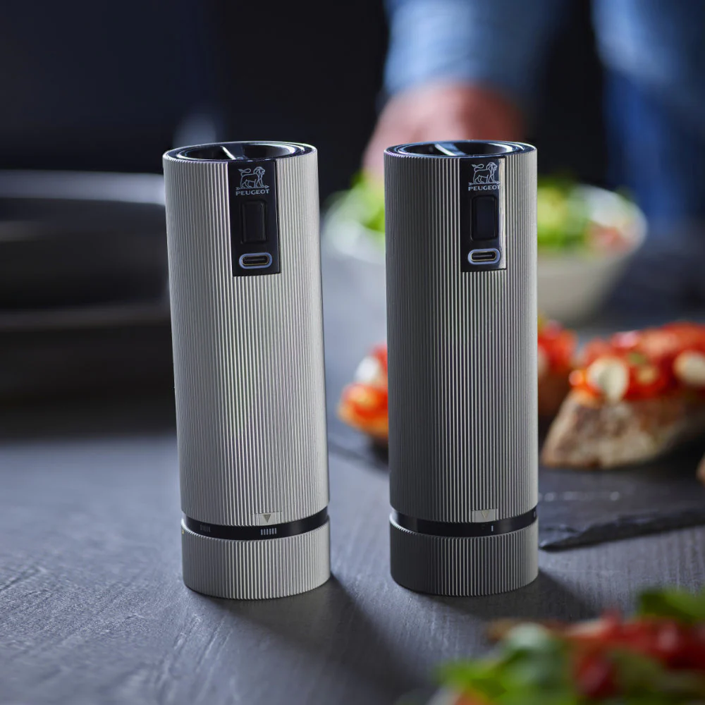 Peugeot Line Duo 6" Electric Salt and Pepper Mill Set - Image 2